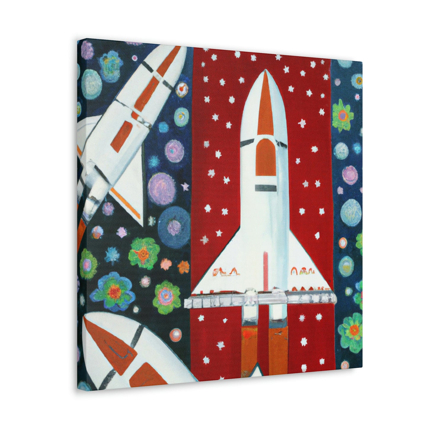 "Space Shuttles Soaring" - Canvas