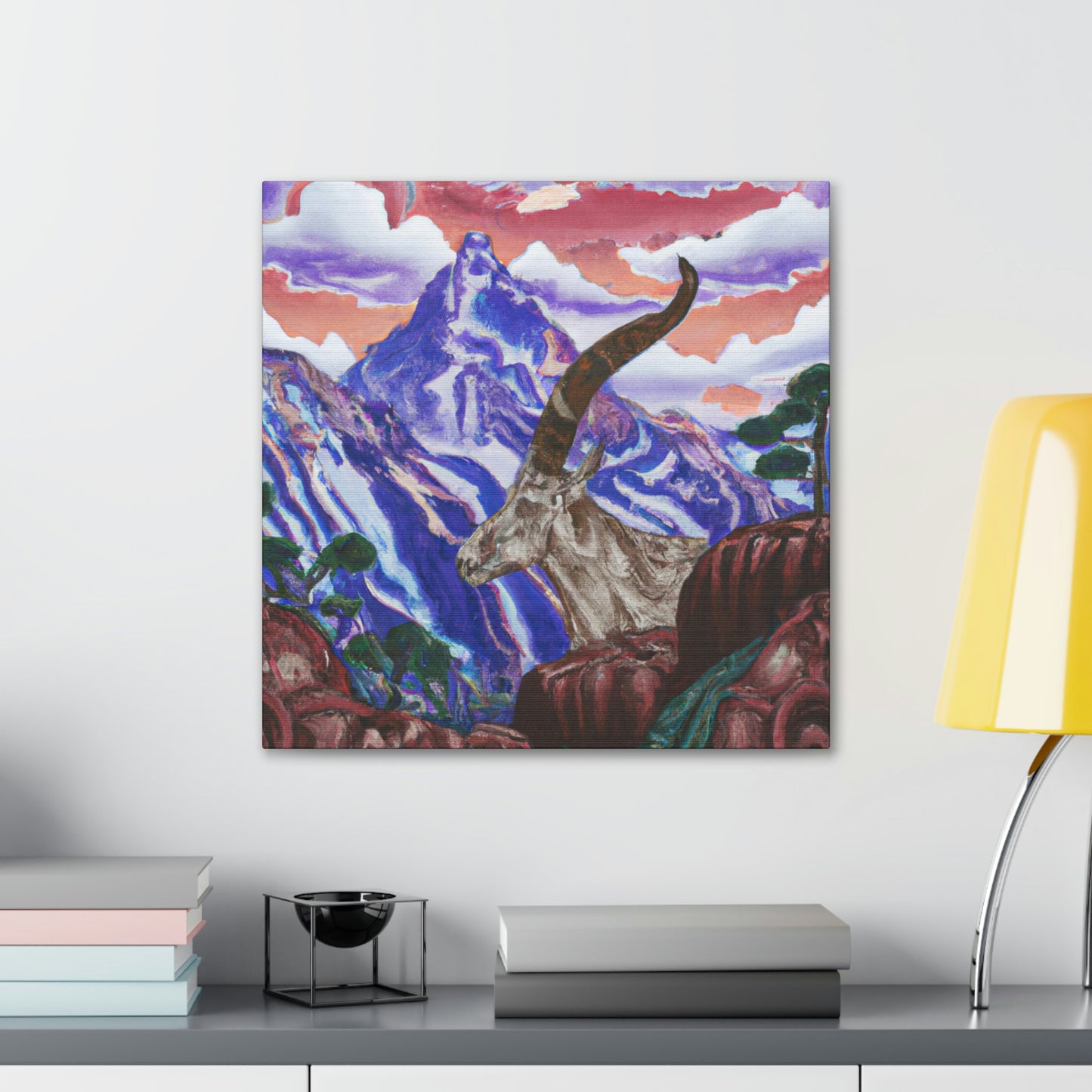 Ibex in Art Deco - Canvas