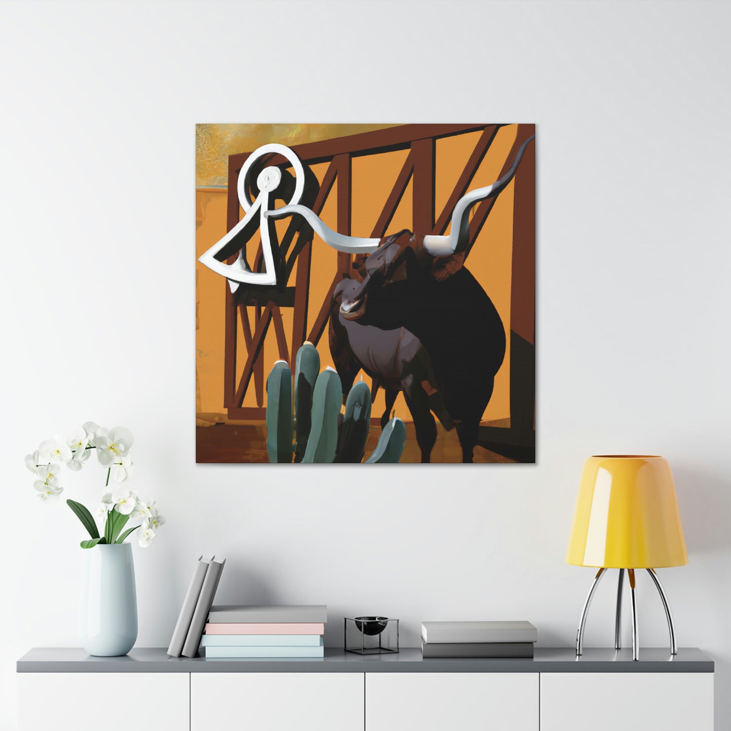 Lone Star Longhorns - Canvas