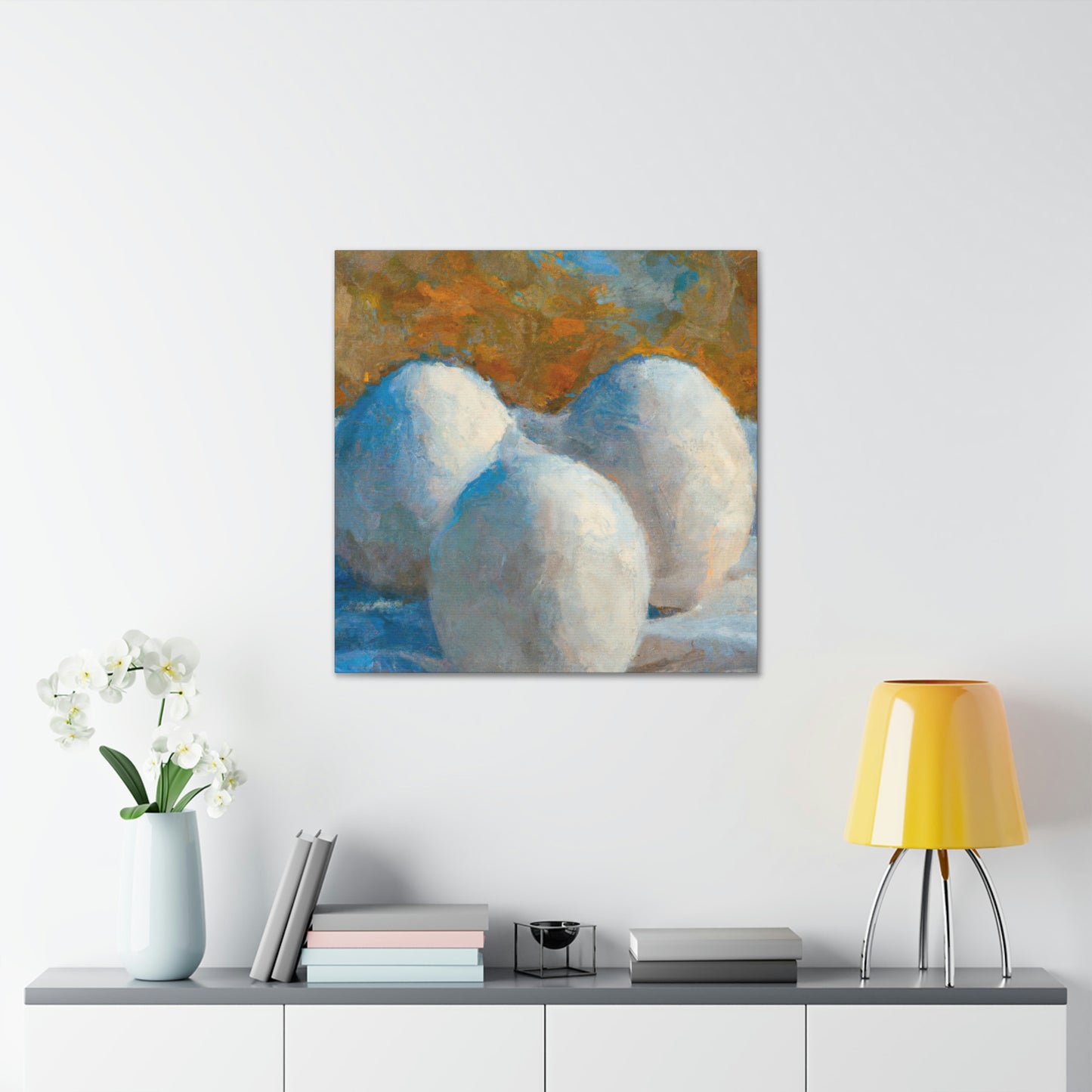 "Eggs in Celestial Bloom" - Canvas