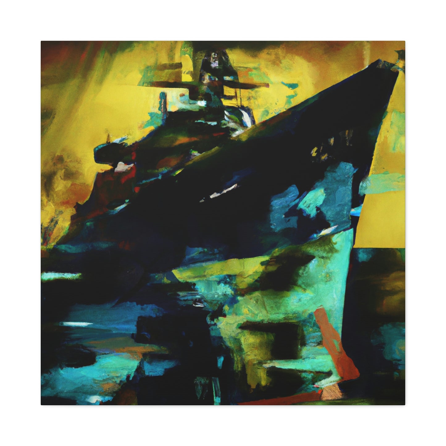 "Battleship at Dawn" - Canvas