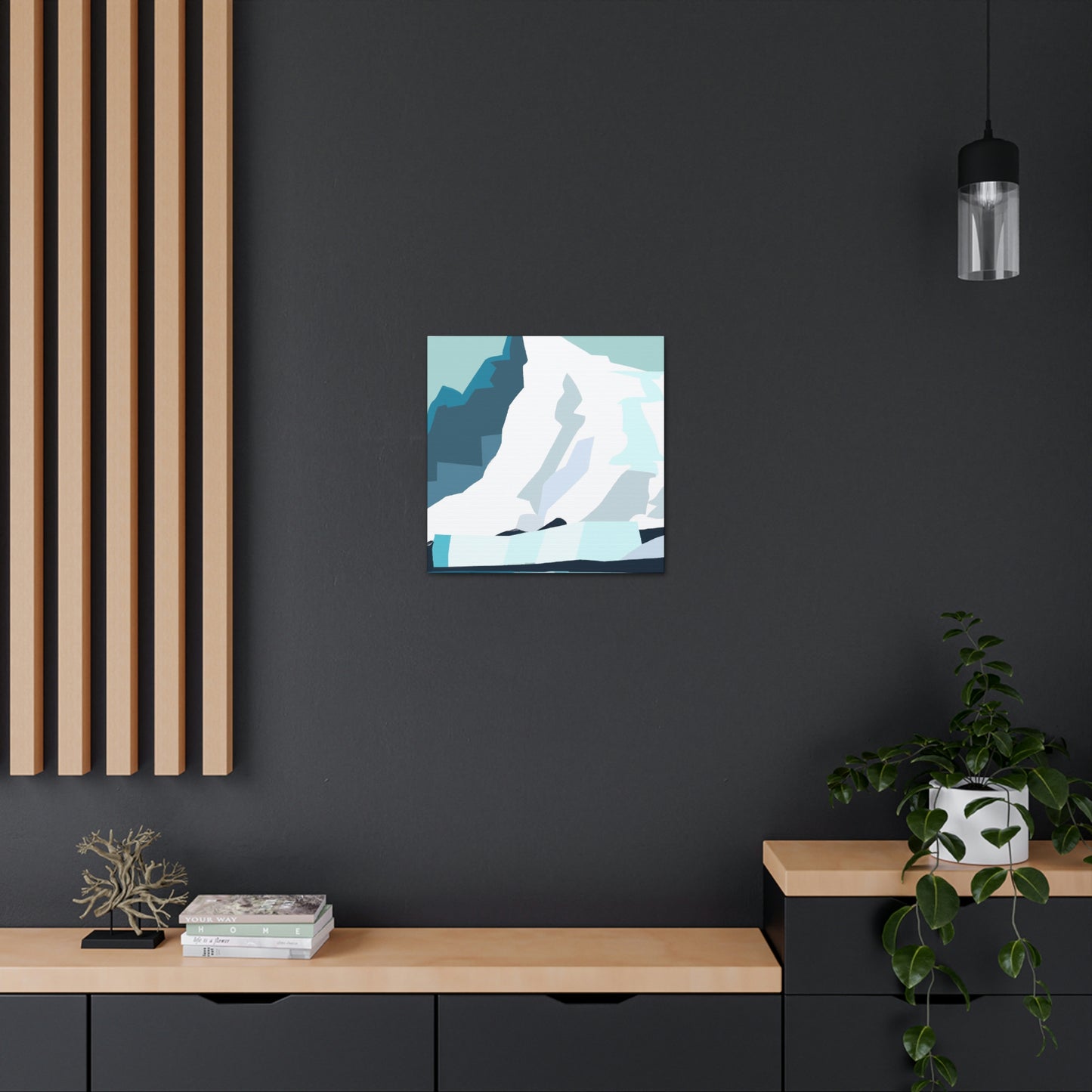 Glacial Minimalism Art - Canvas