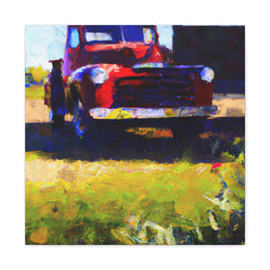 Old Pickup Reflection - Canvas