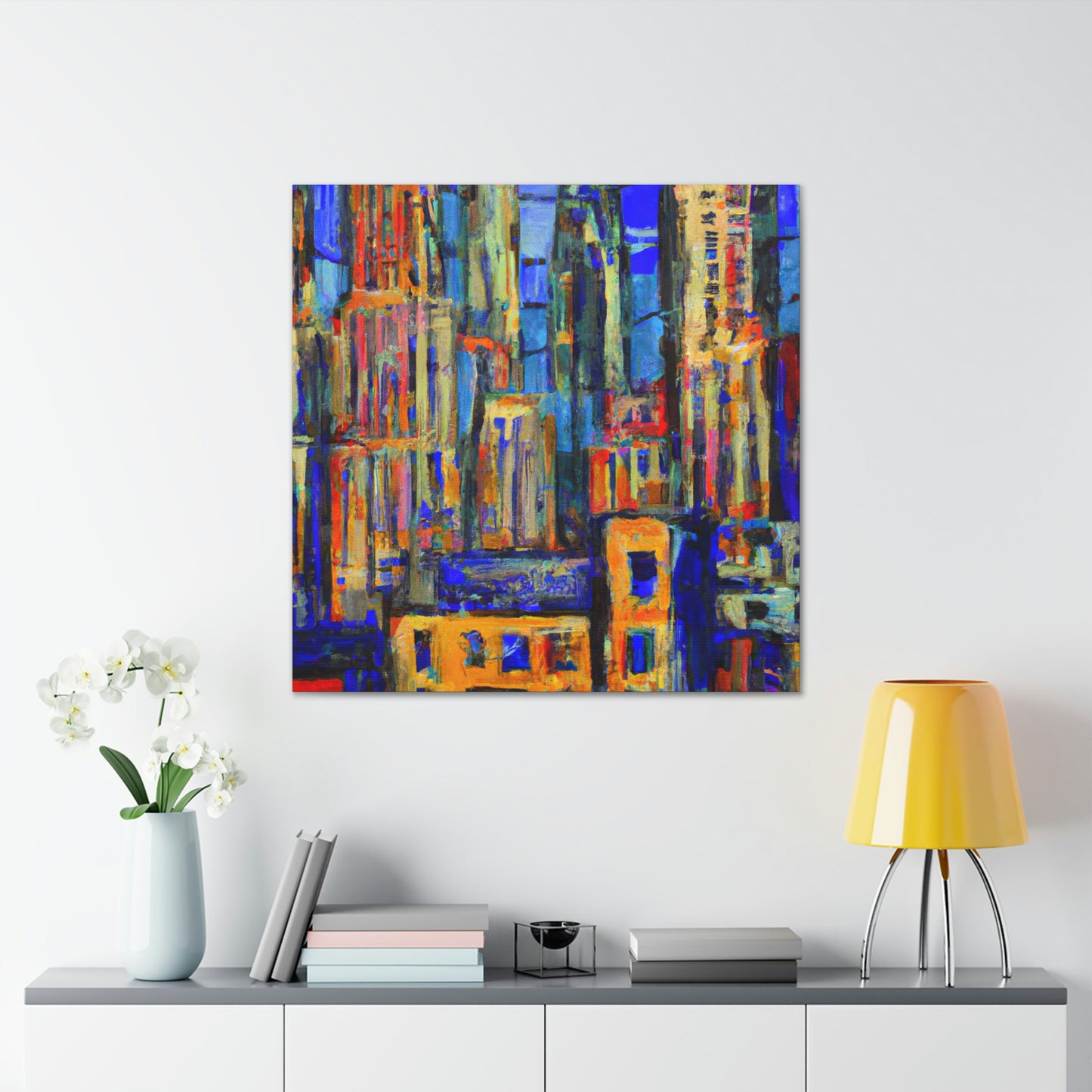 "Sculpted Art Deco Bliss" - Canvas