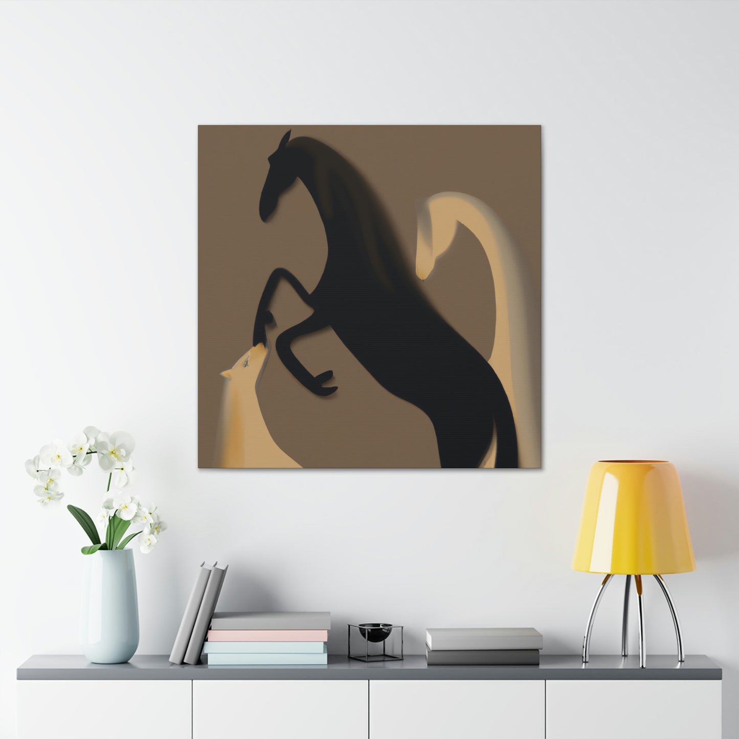 "Race of Galloping Horses" - Canvas