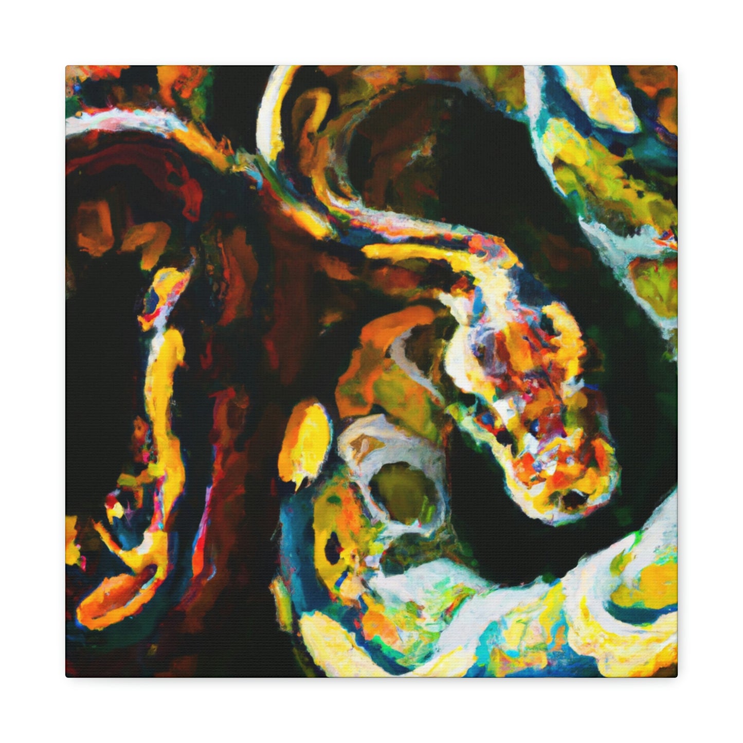 "Ball Python Reflection 1940" - Canvas