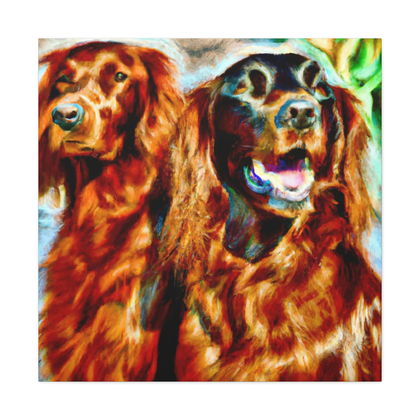 Irish Setter Symphony. - Canvas