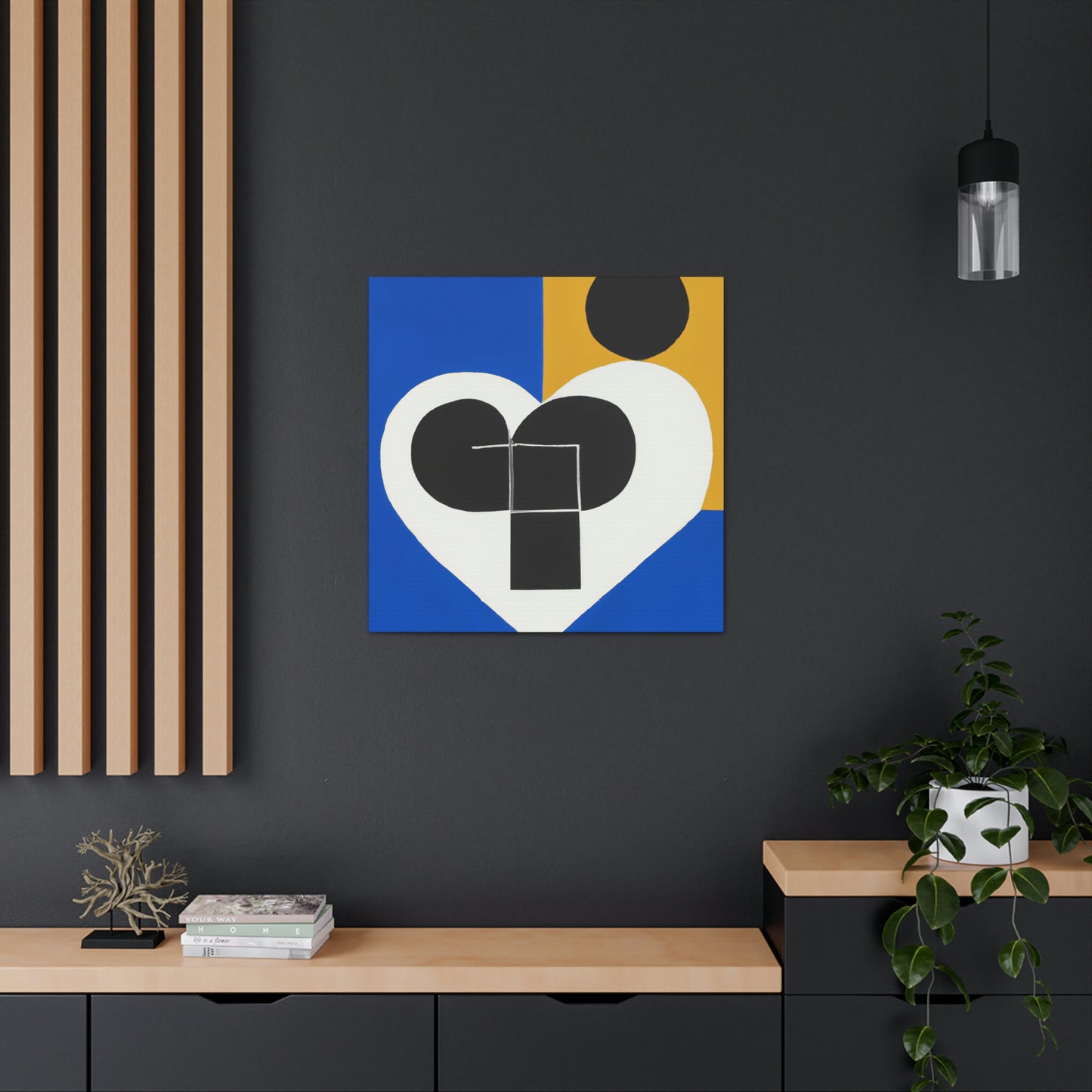 Intertwined Hearts Unbound - Canvas