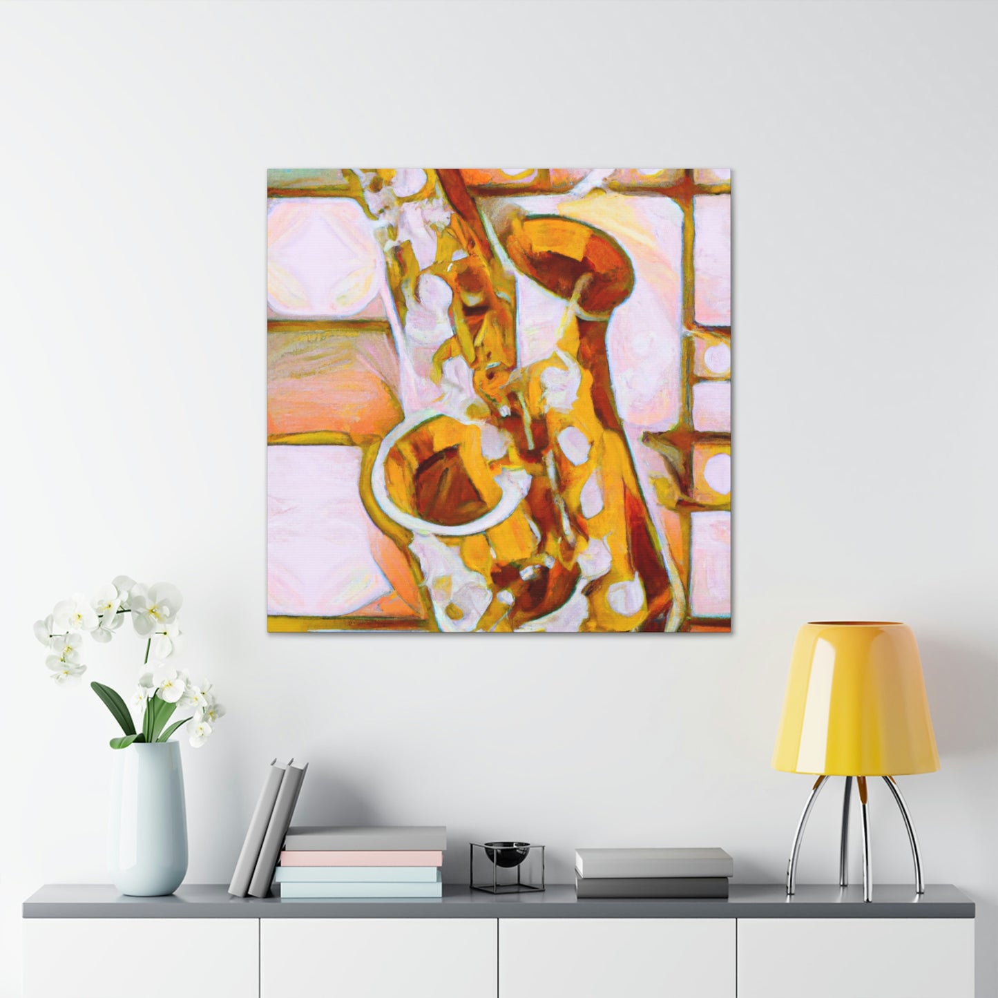 Saxophone's Artistic Soul - Canvas