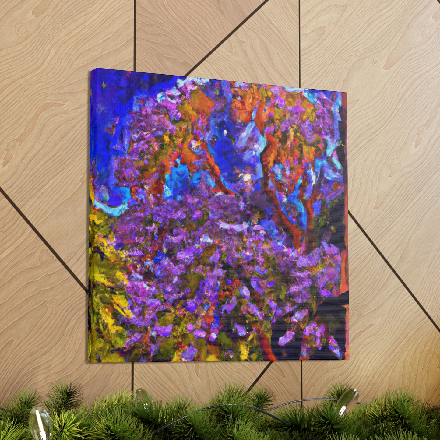 "Vibrant Jacaranda Tree" - Canvas