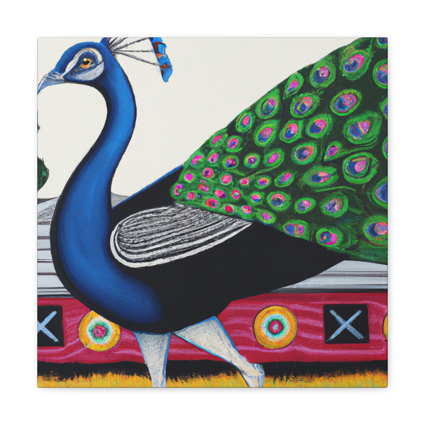 "Peacock in Paradise" - Canvas