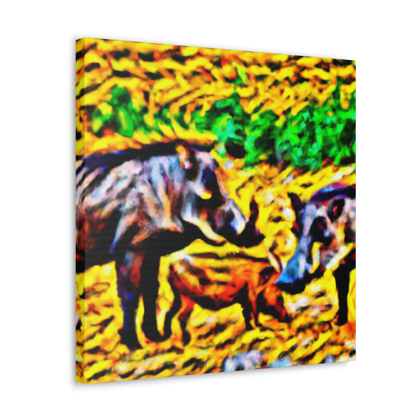 "Warthog War Dance" - Canvas