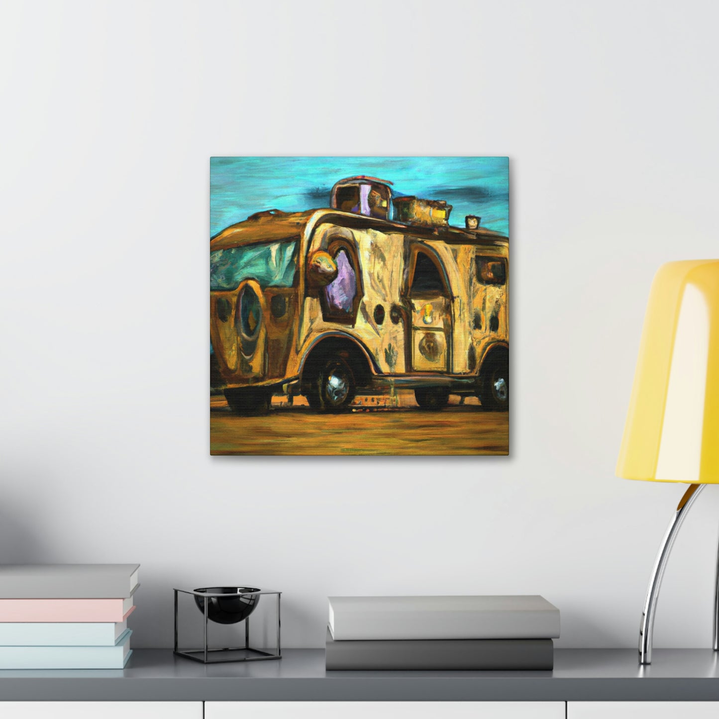 "Camper Van Machine Age" - Canvas