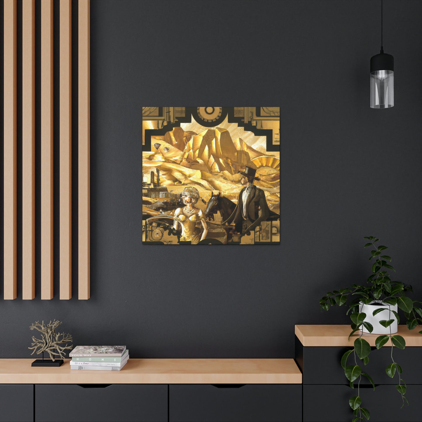 "Miner's Gold Reverie" - Canvas