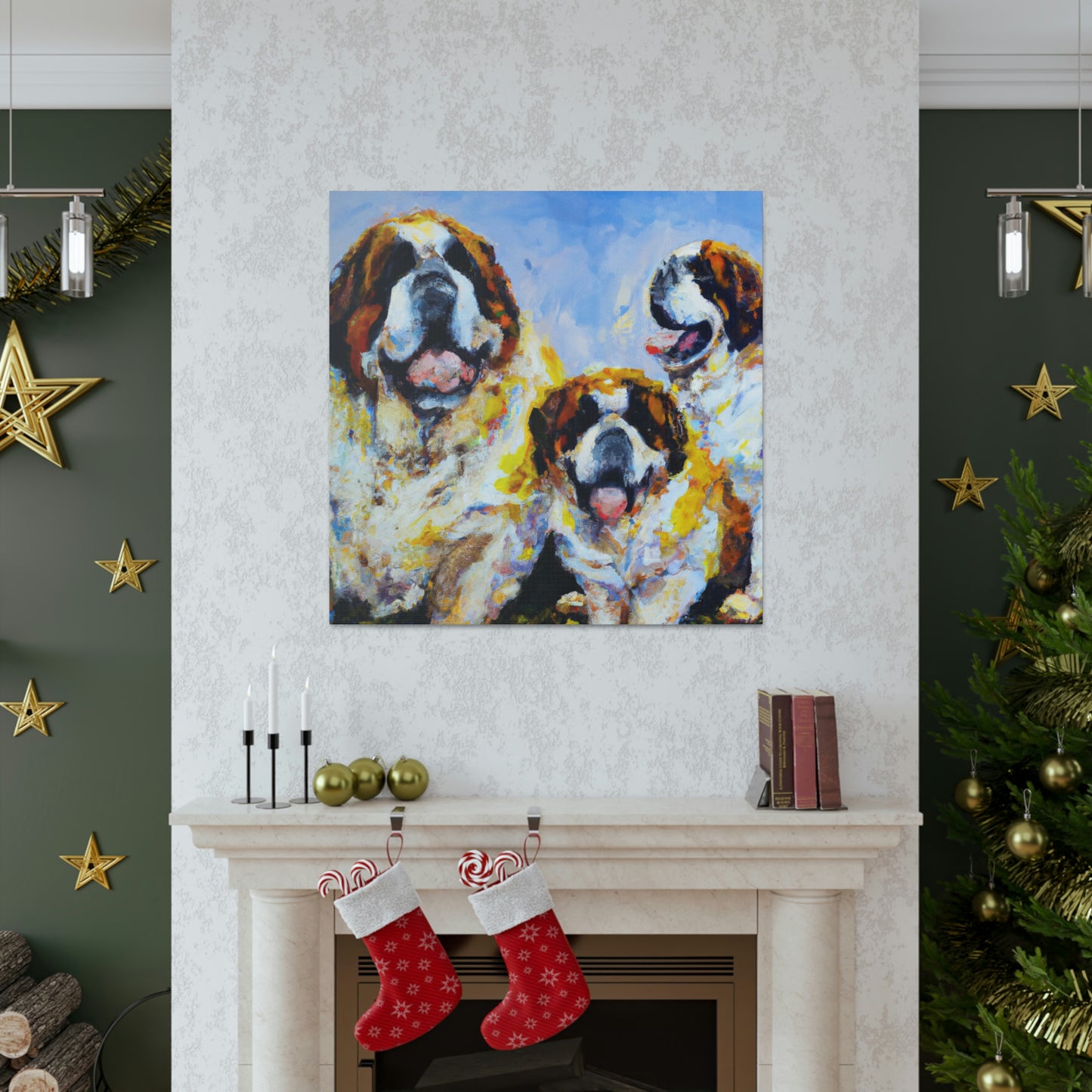 Saint Bernard's Majesty - Canvas