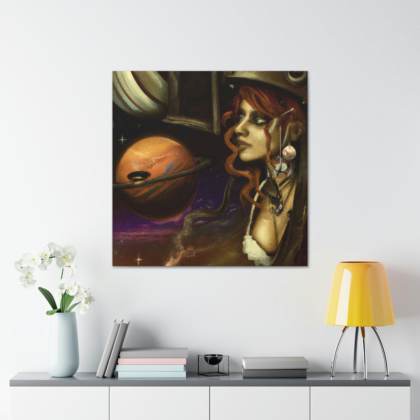 Venus in CogsDress - Canvas