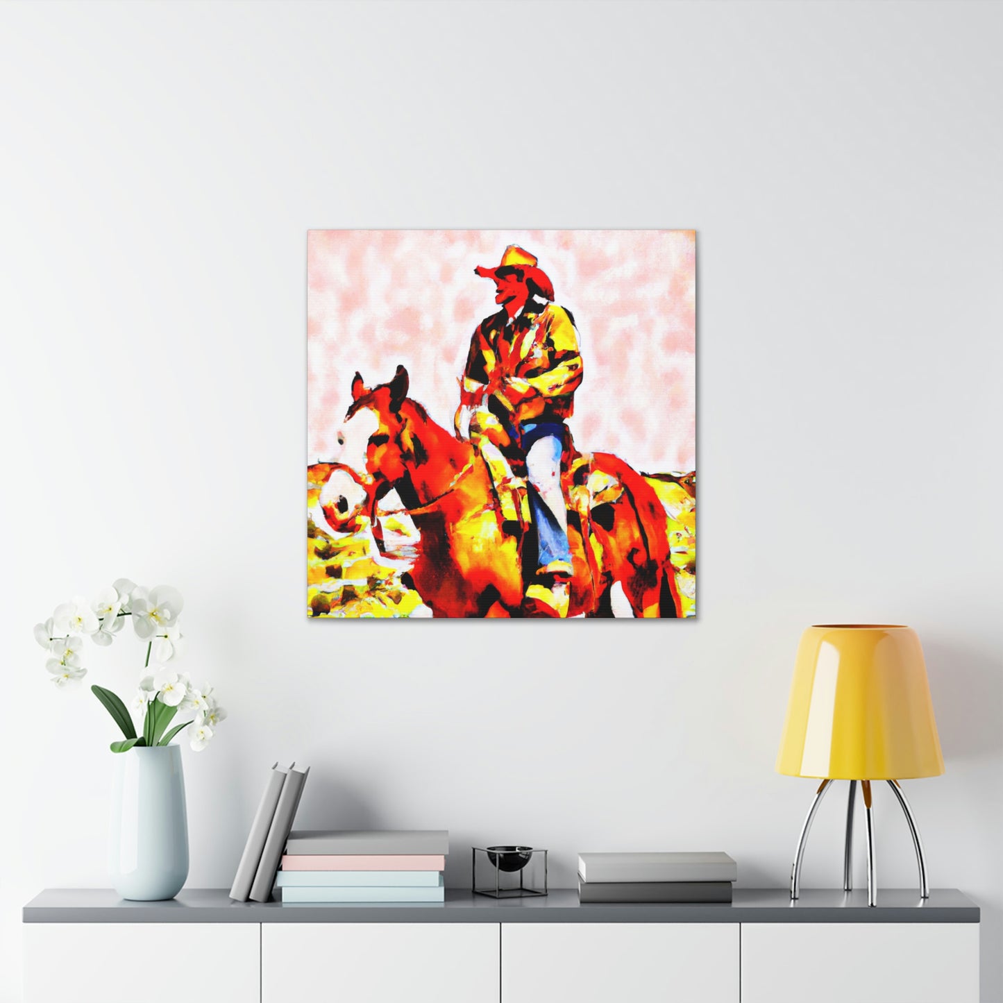 Pony Express Triumphant. - Canvas