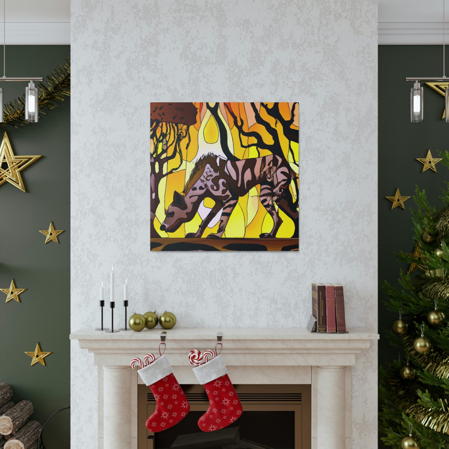 "Hyena's Golden Glee" - Canvas