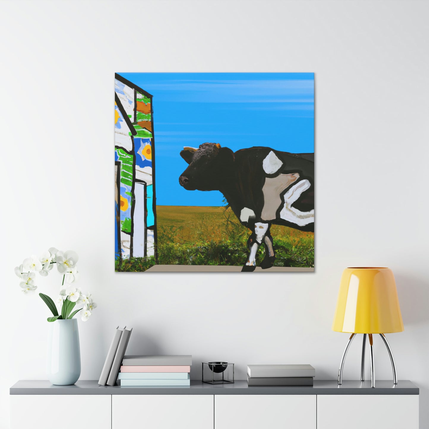 Calf in Pasturesm - Canvas