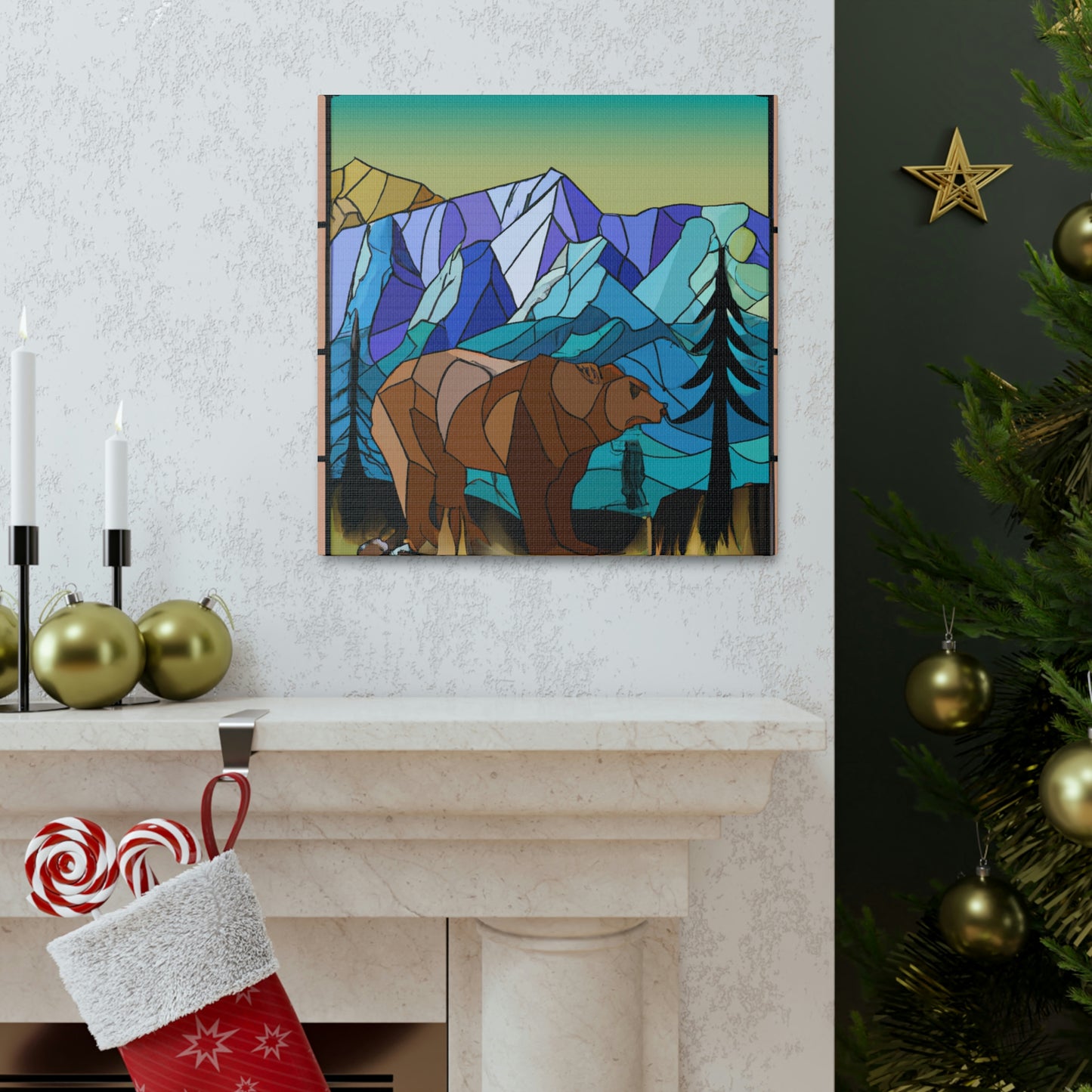 Bear of Gleaming Gold - Canvas