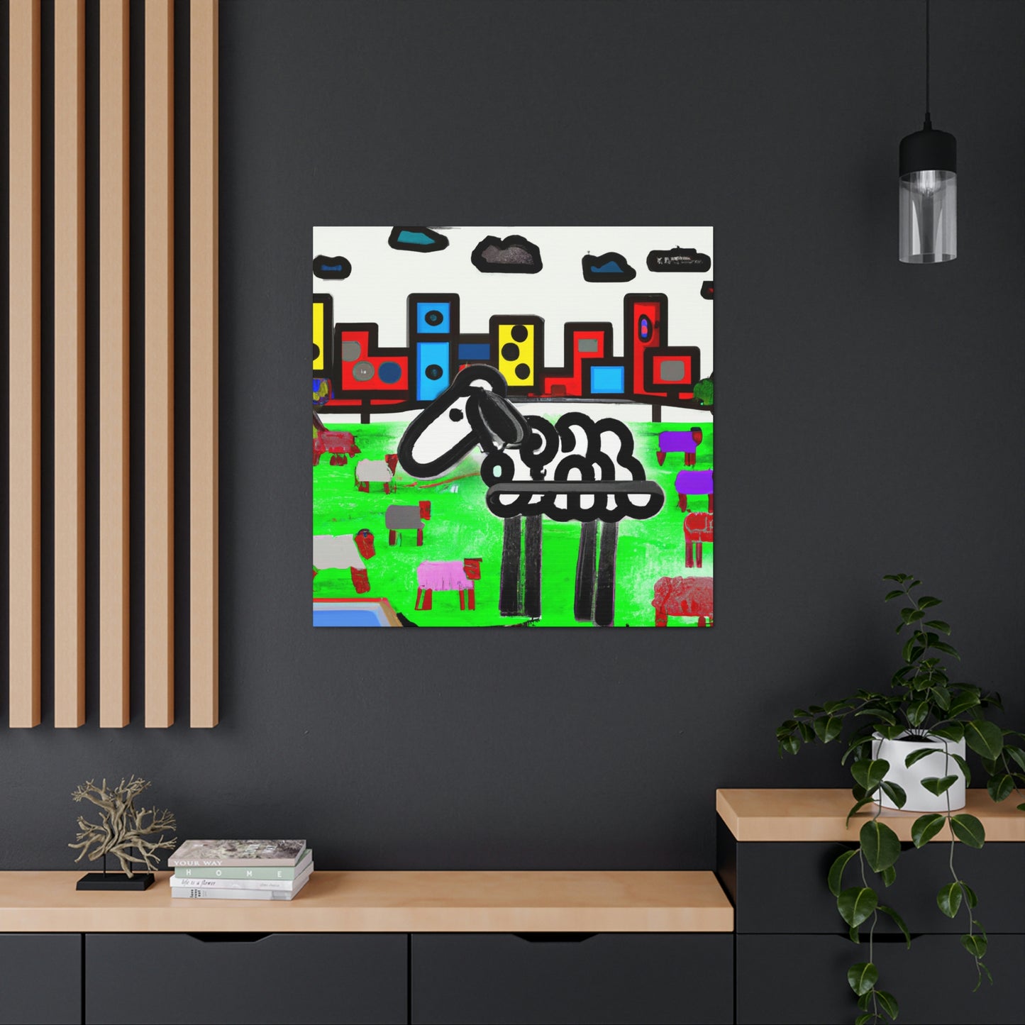 Sheep in Dreamscape - Canvas