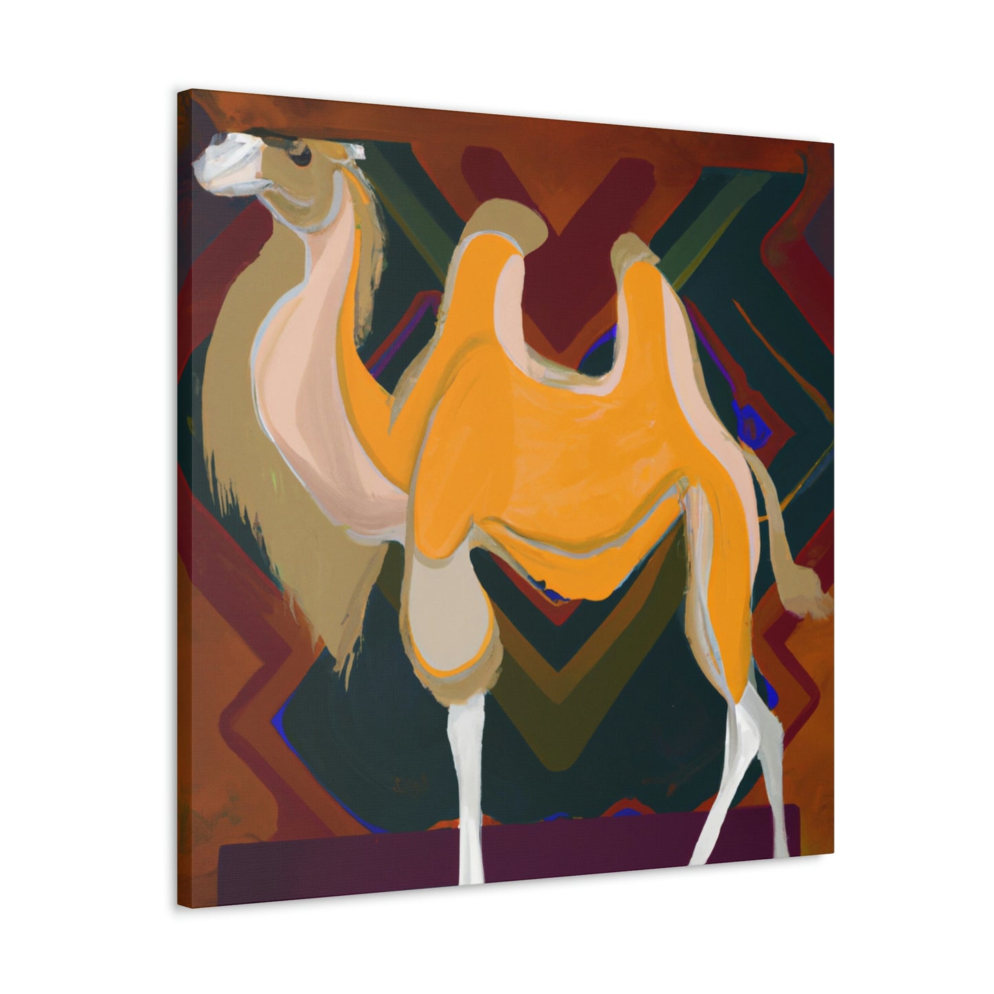 "Camel Oasis Reflection" - Canvas