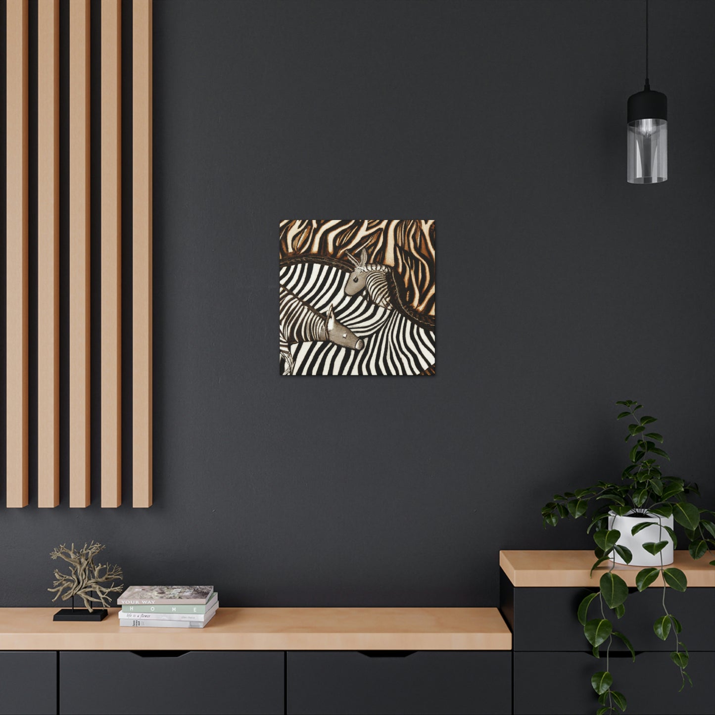 Zebra in Art Deco - Canvas