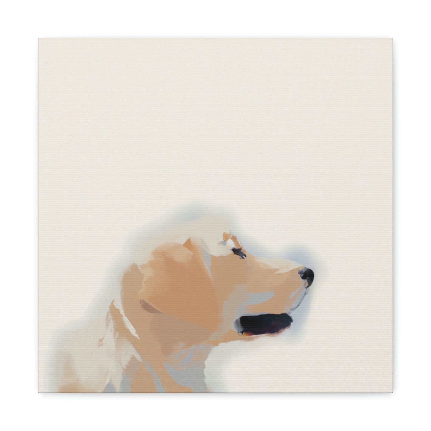 "Golden Retriever Minimalism" - Canvas