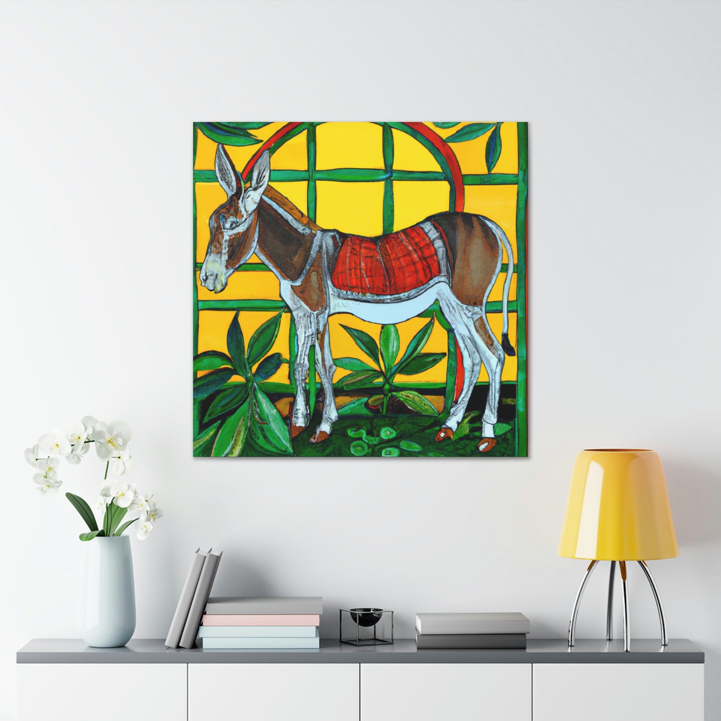 "Donkey in Art Nouveau" - Canvas