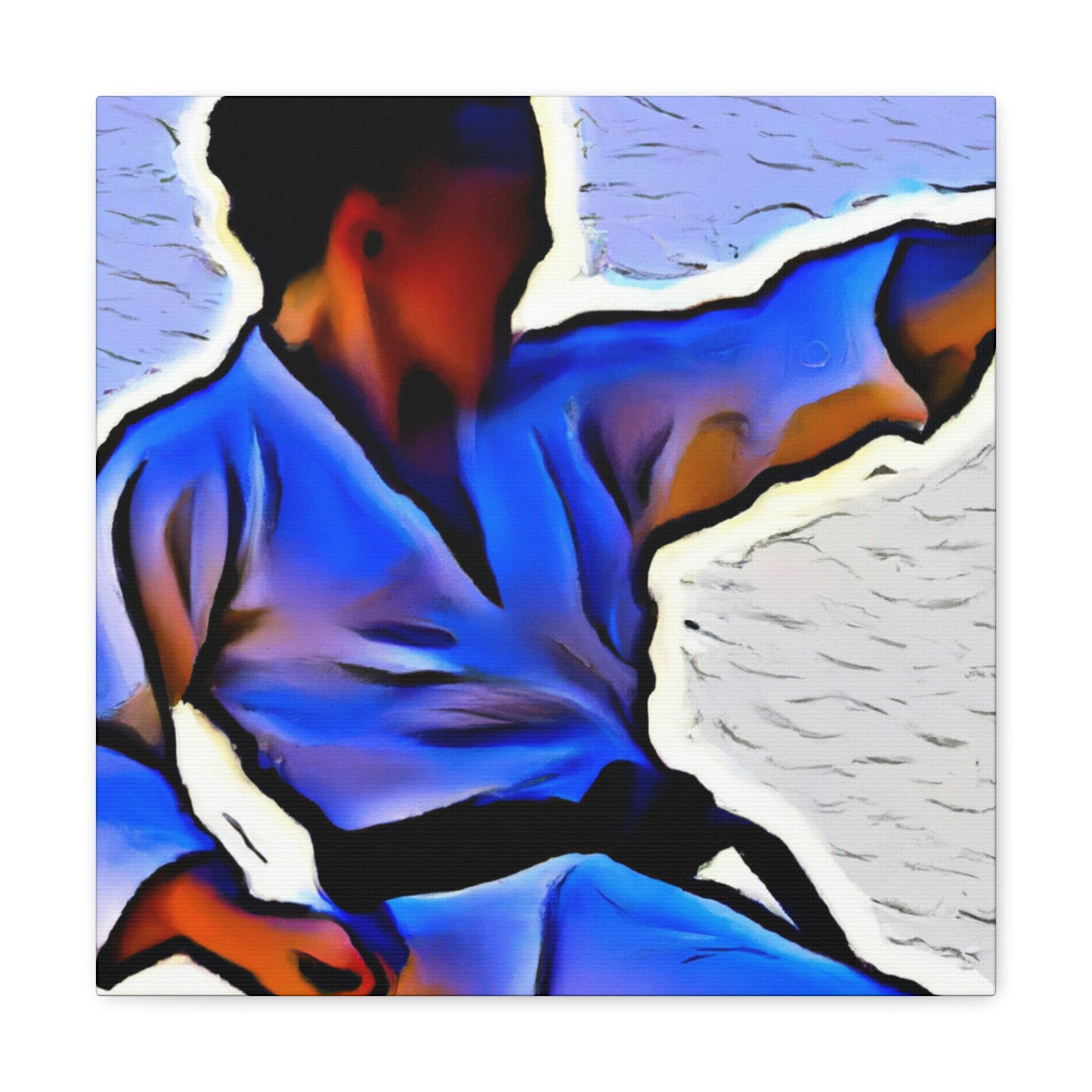 Martial Arts Mosaic Saga - Canvas