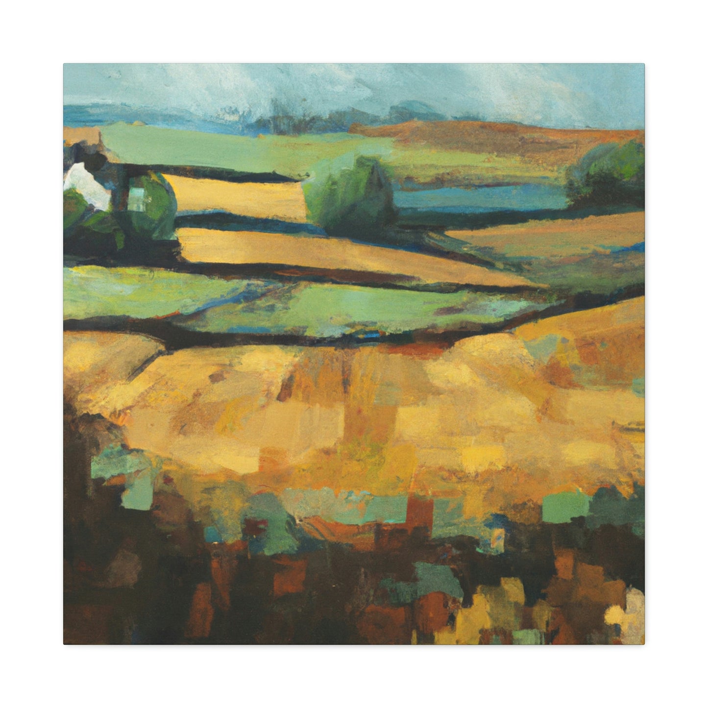 Harvesting Crop Fields - Canvas