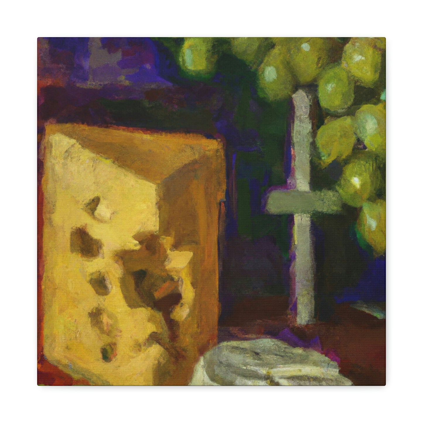 Cheese and Grapes Bliss - Canvas