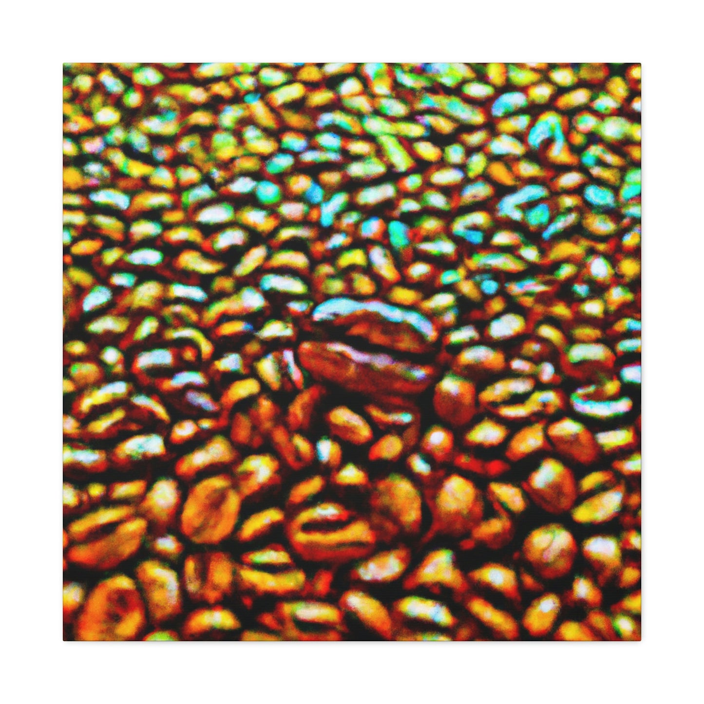 Coffee in Pointillism - Canvas