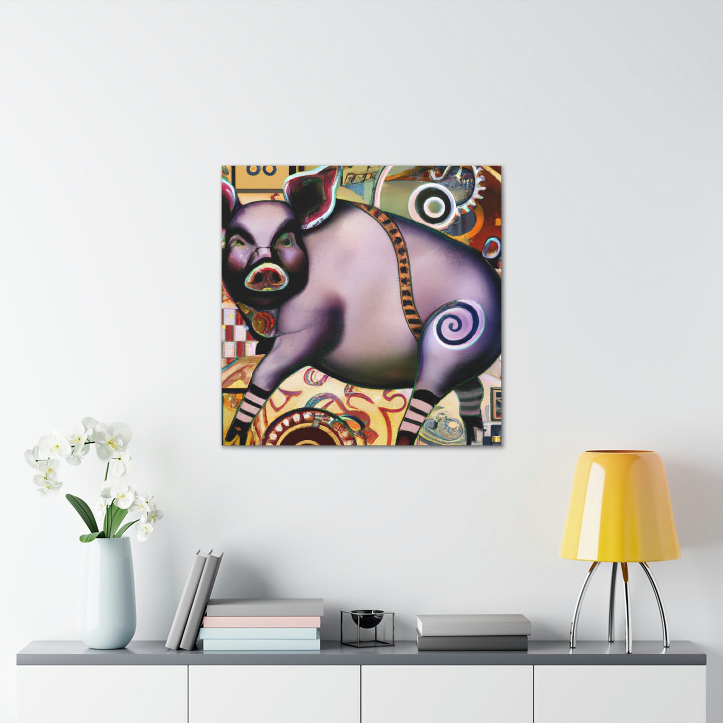 Pig of Affluence. - Canvas