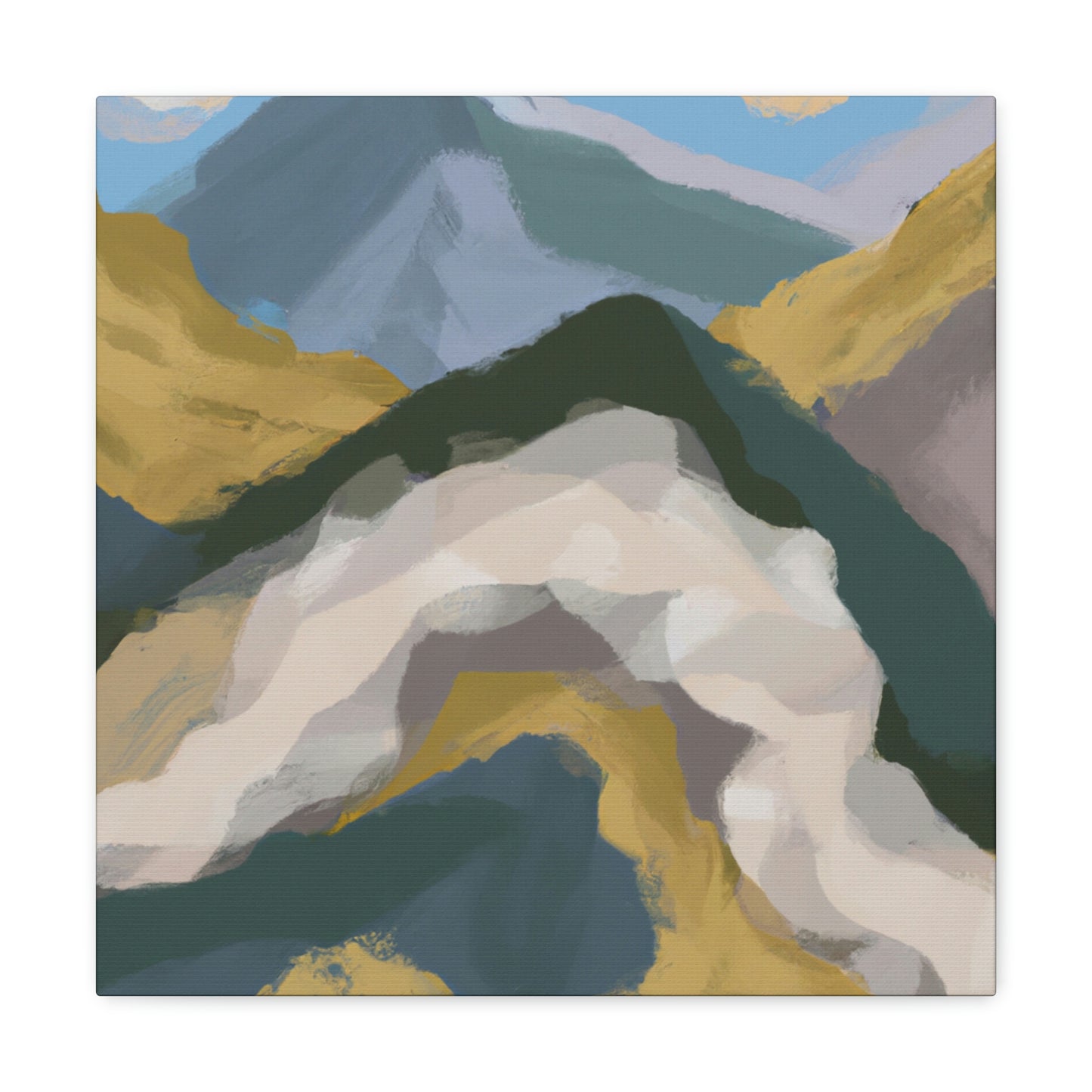 Mountain Majesty Abstract - Canvas