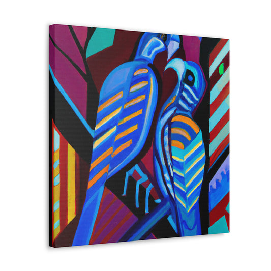 Loving Birds Flourish - Canvas