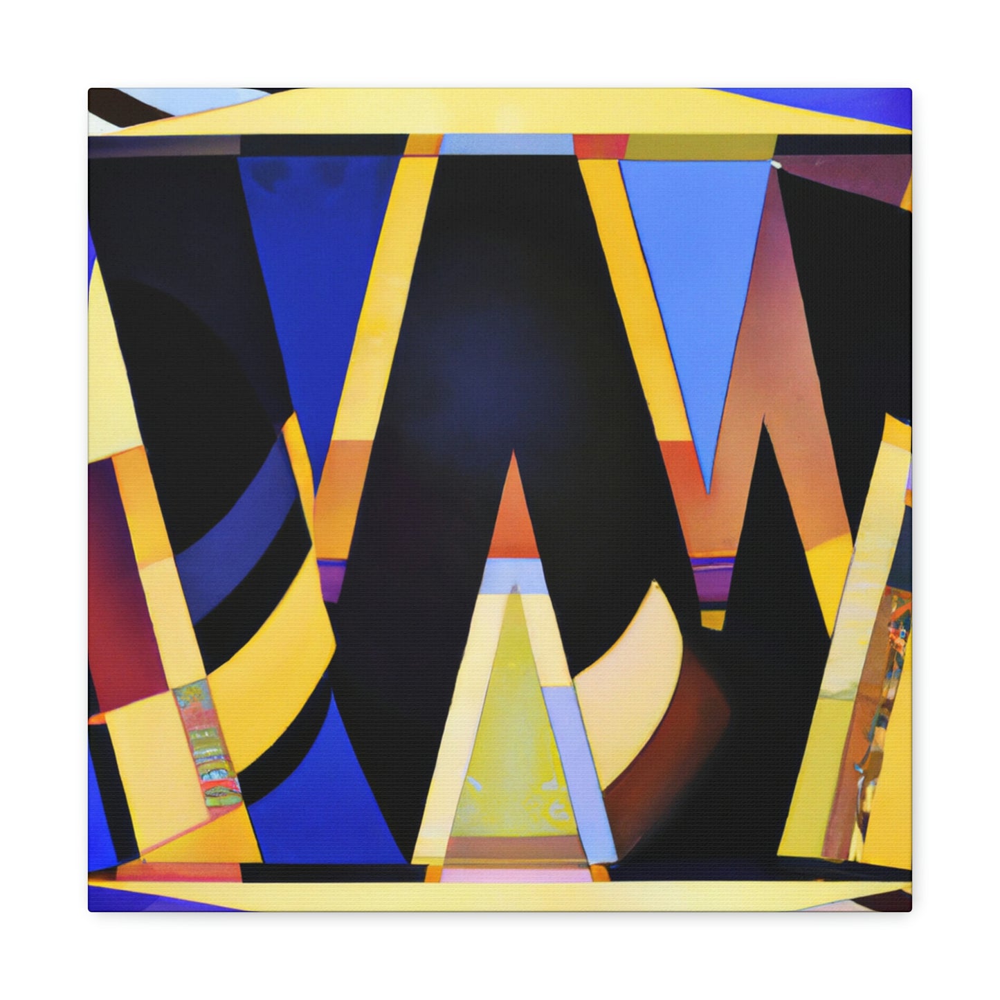 "Gleaming Wishes Art Deco" - Canvas