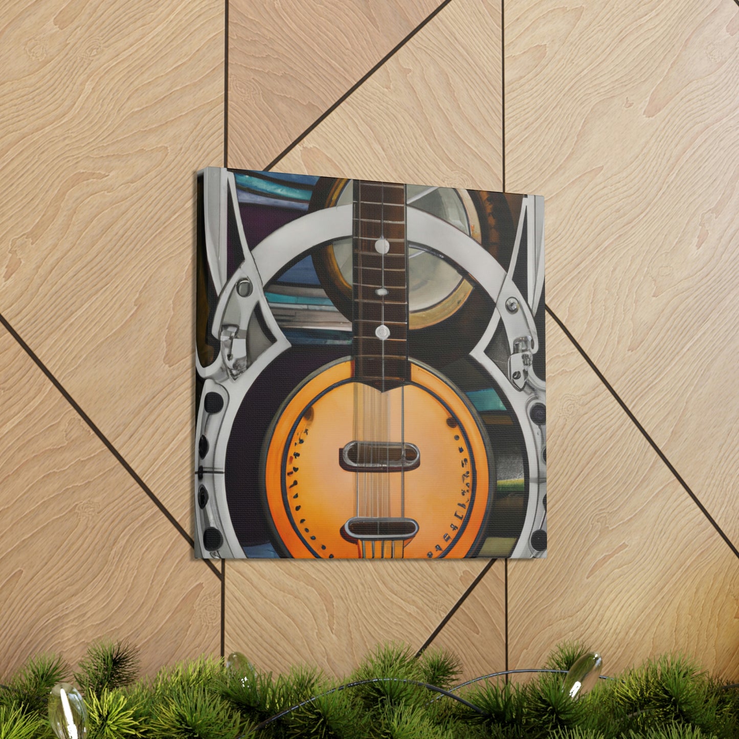 "Banjo in Art Deco" - Canvas