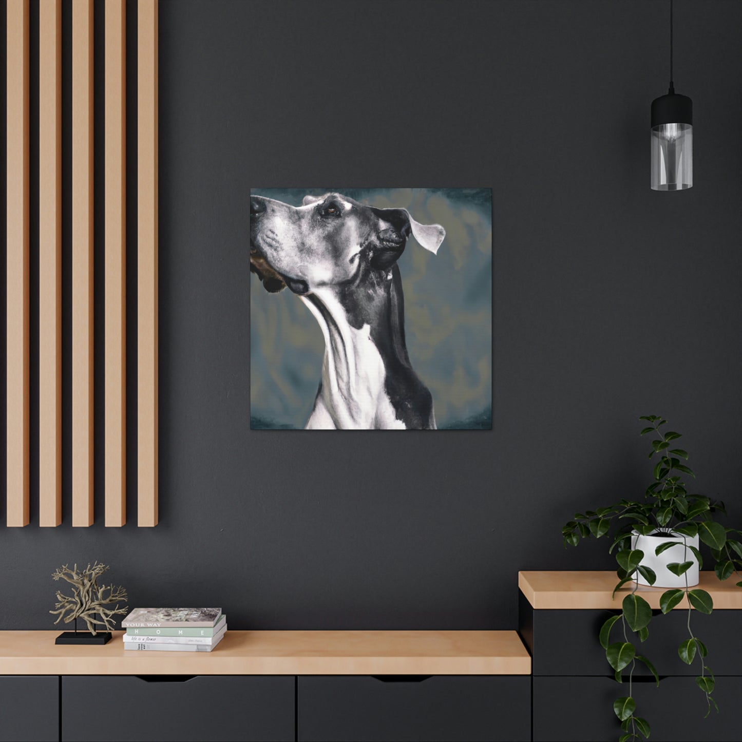 "Great Dane in Baroque" - Canvas