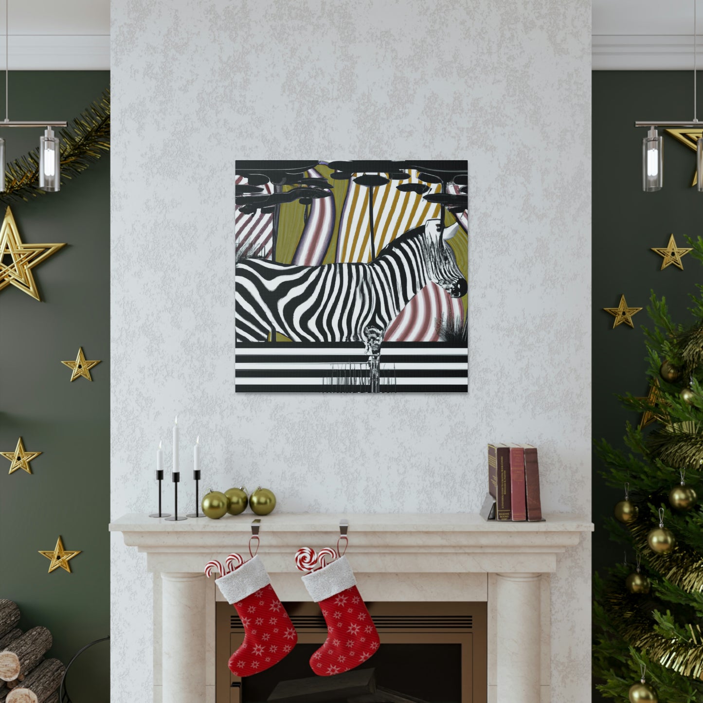 "Zebra Striped Splendor" - Canvas