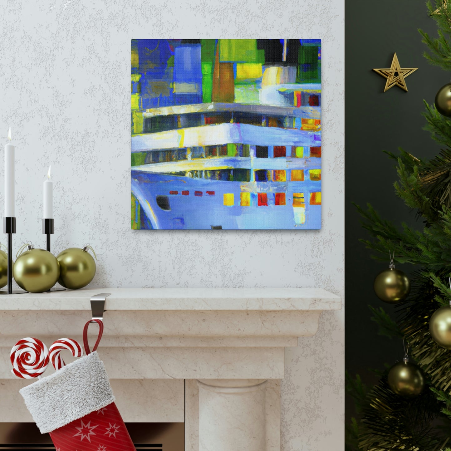 Cruise Ship Abstraction - Canvas