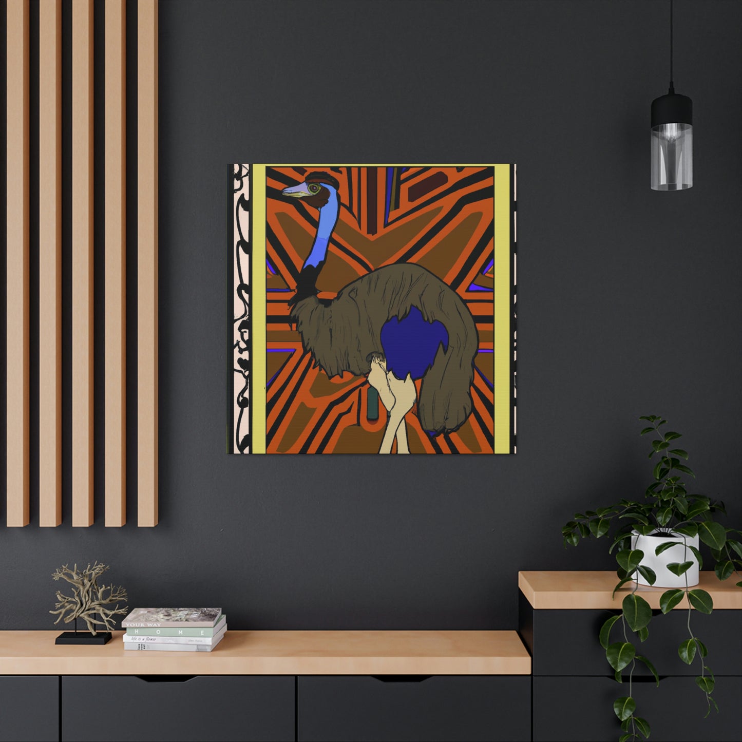 "Emerging Emu Artwork" - Canvas