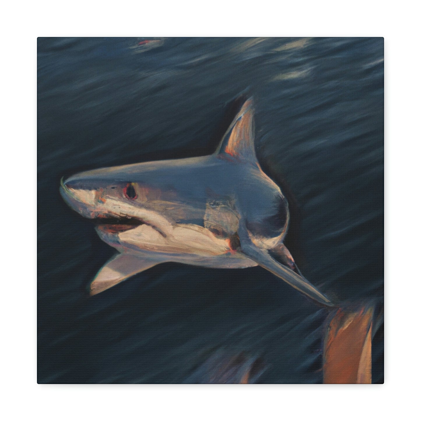 "Shark in the Ocean" - Canvas