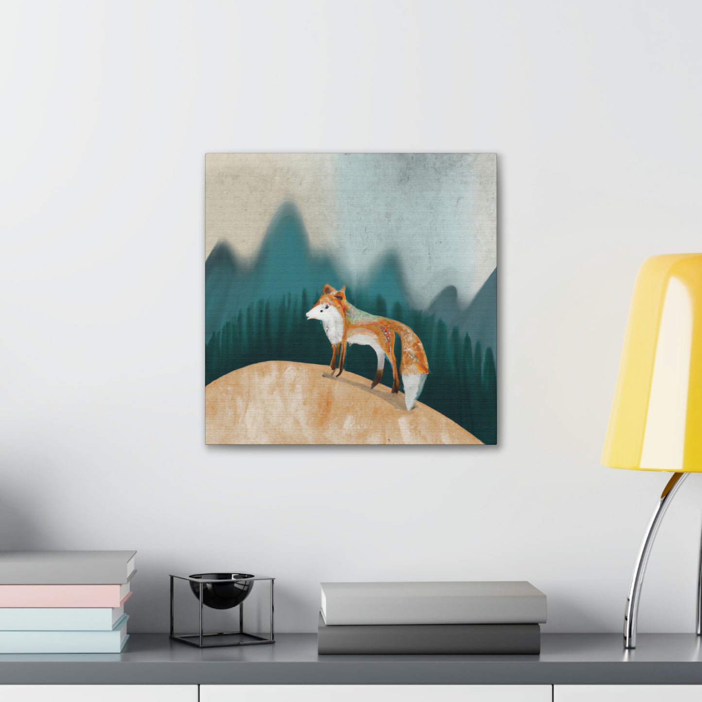 Fox On a Journey - Canvas