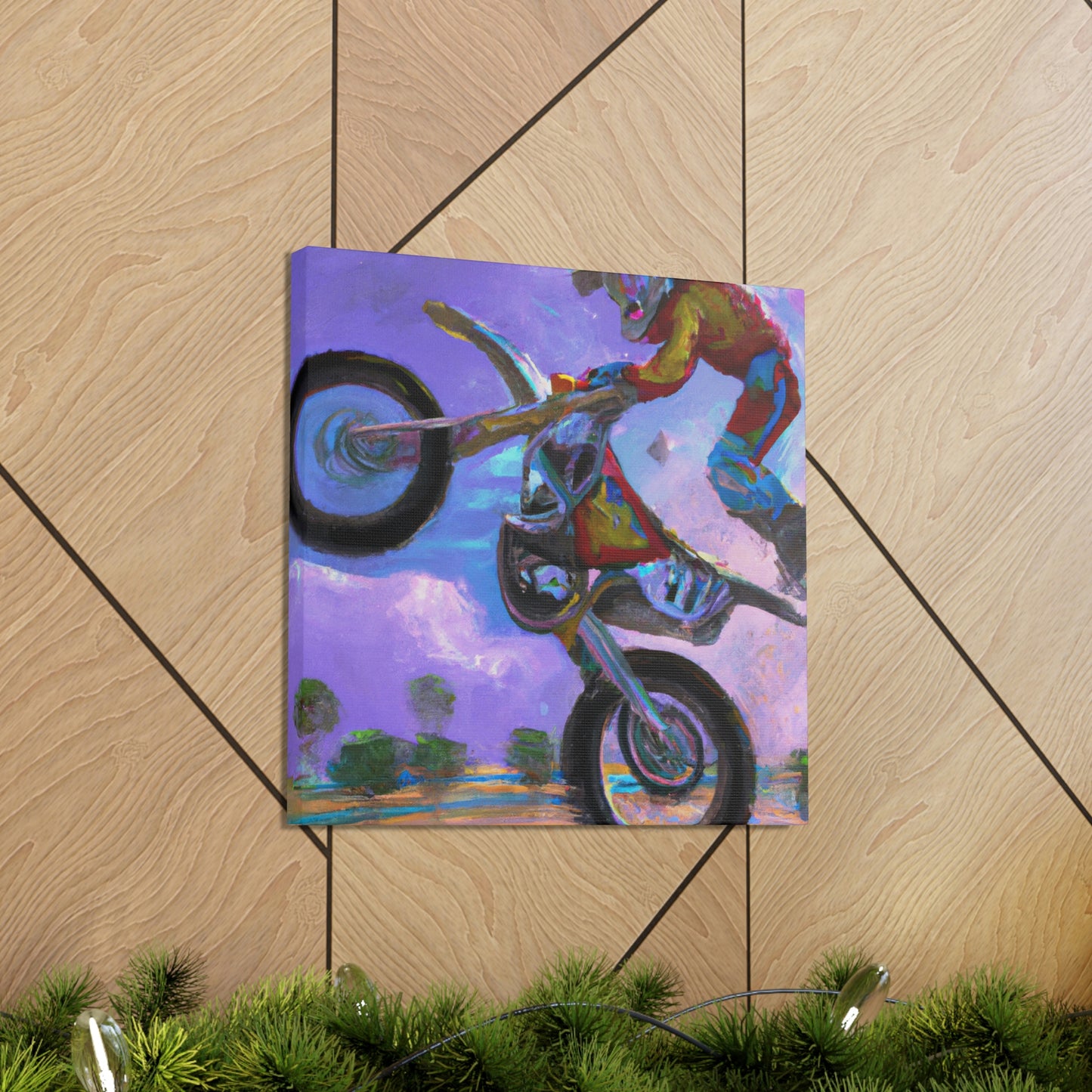 Motocross Mystic Madness - Canvas