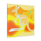 Kangaroo's Living Vividly - Canvas