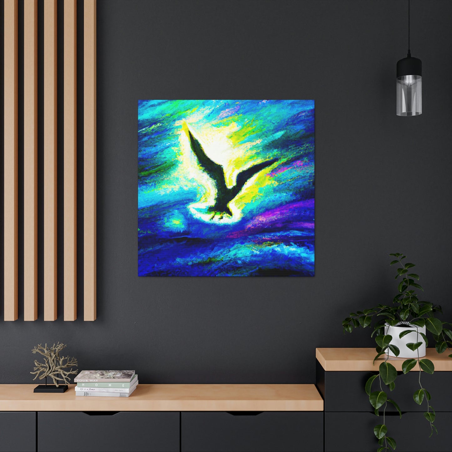 Seagull in Flight - Canvas