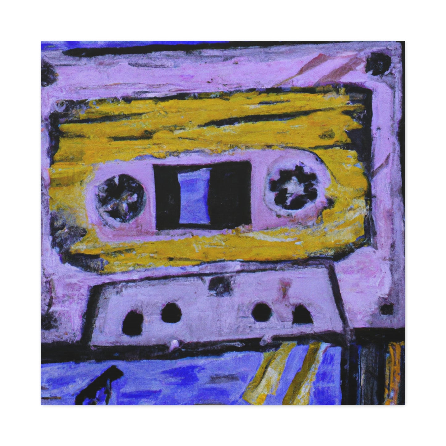 "Cassette Tape Reflection" - Canvas