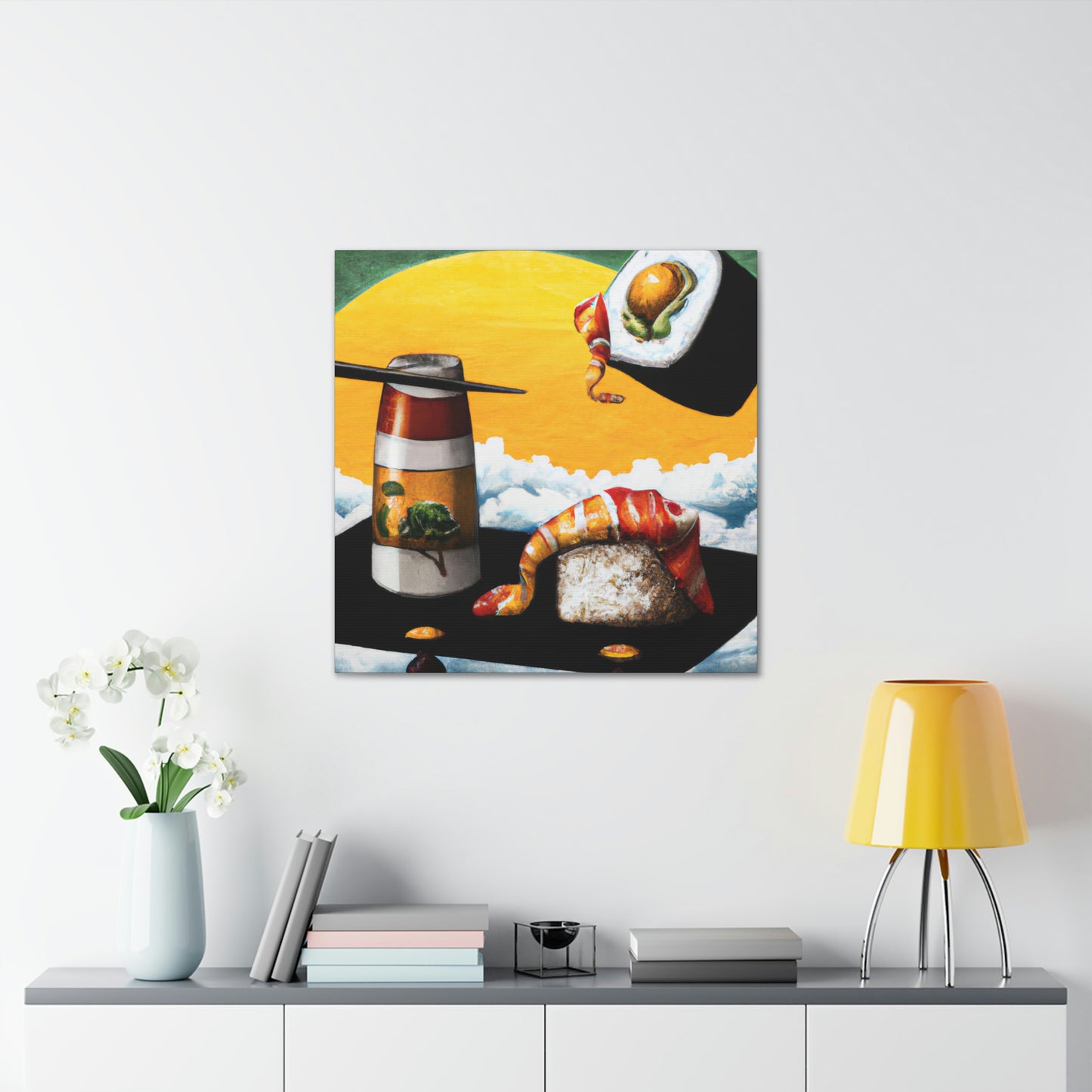 "Sushi in Surrealism" - Canvas