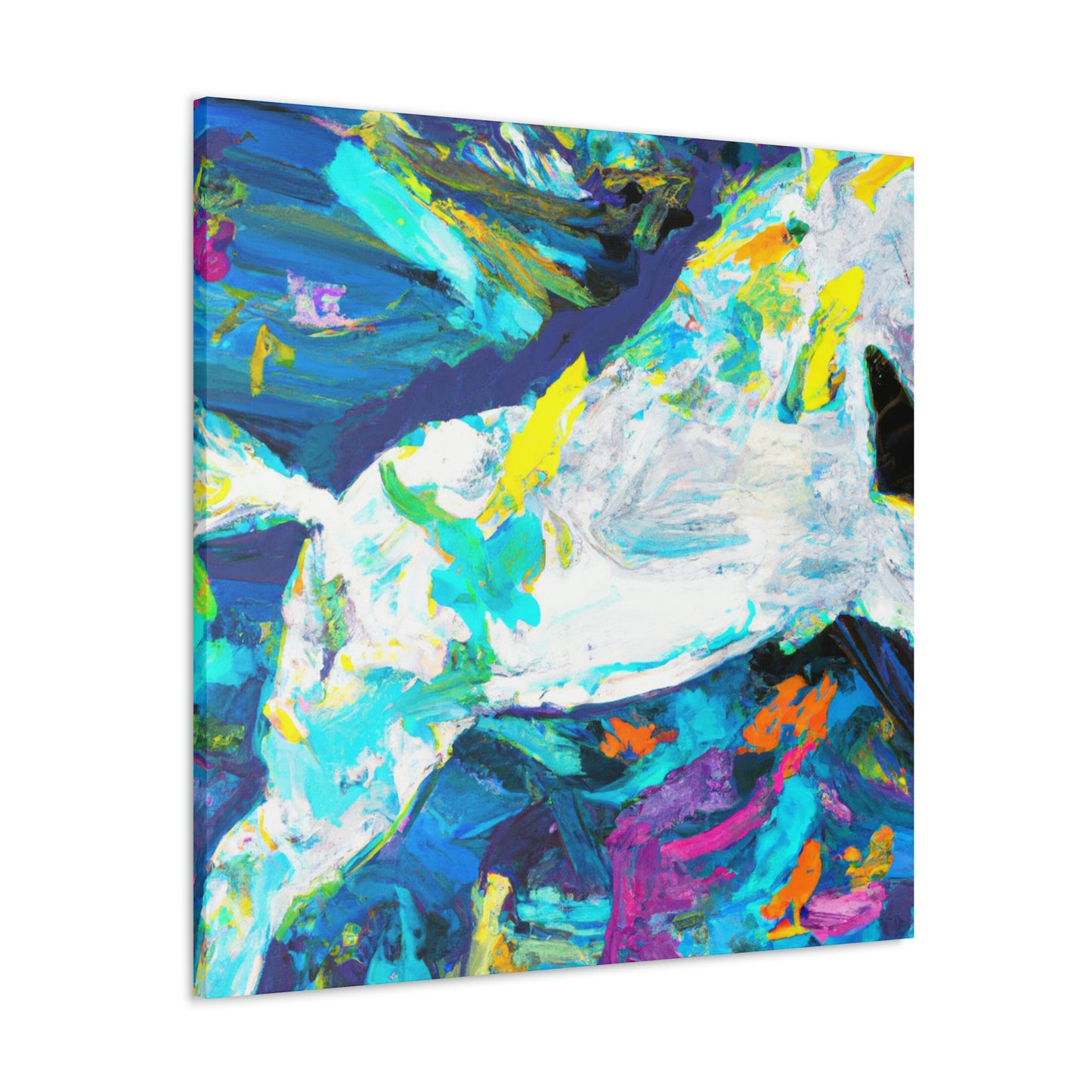 Manatee Meditation Portrait - Canvas